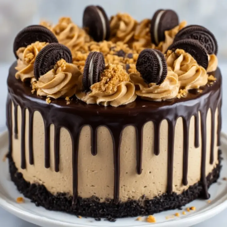 Peanut Butter Oreo Drip Cake Recipe