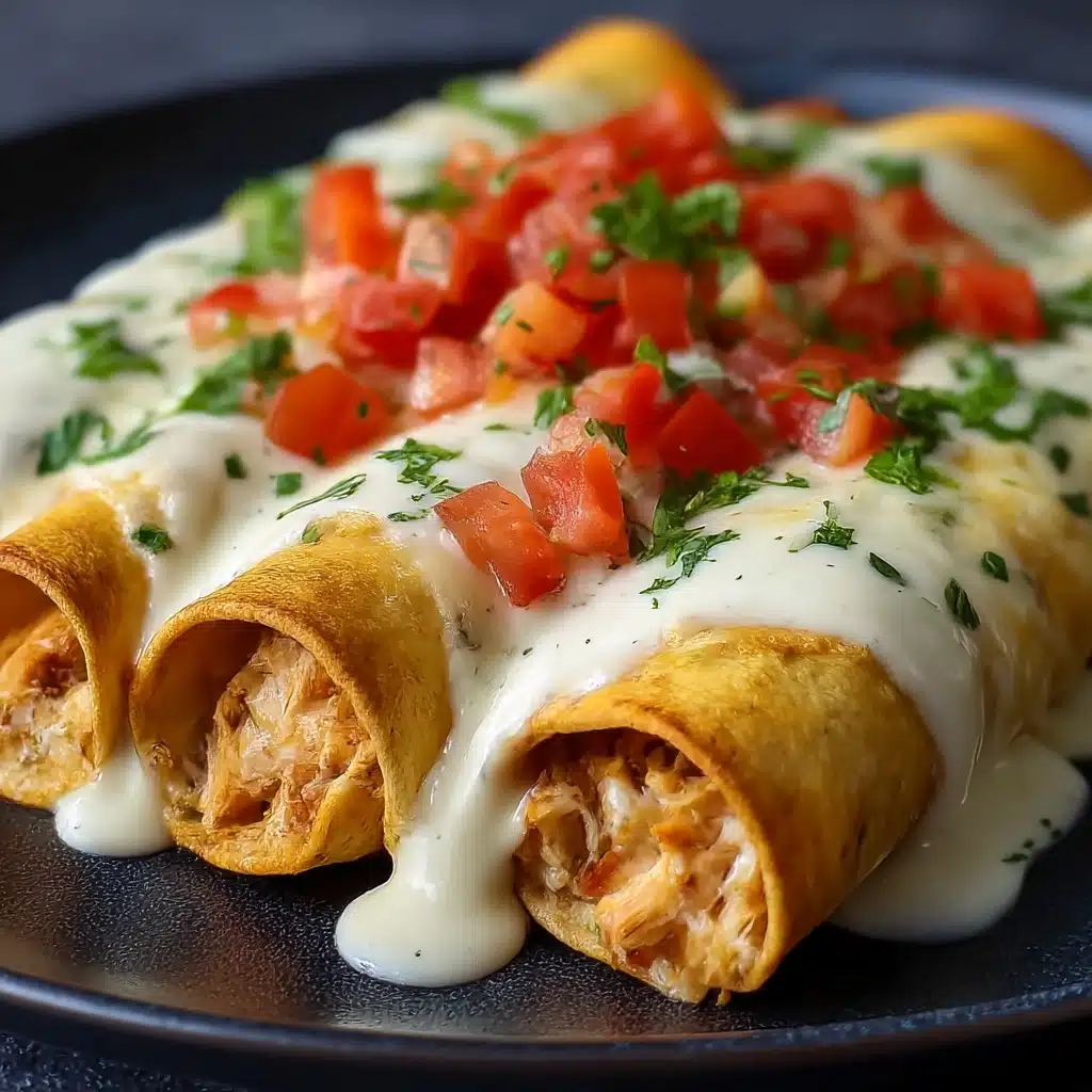 Baked Cream Cheese Chicken Taquitos Recipe