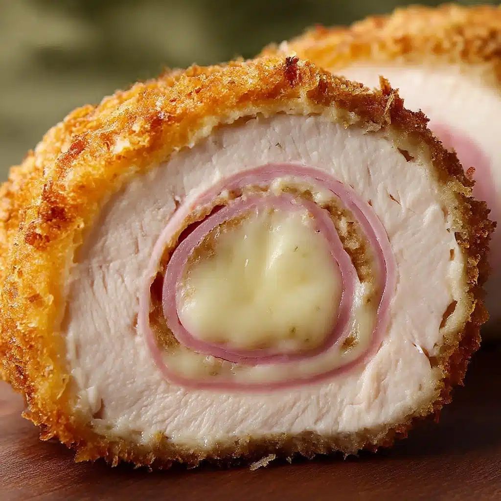 Crispy Creamy Chicken Cordon Bleu Recipe by Tasty Recipe