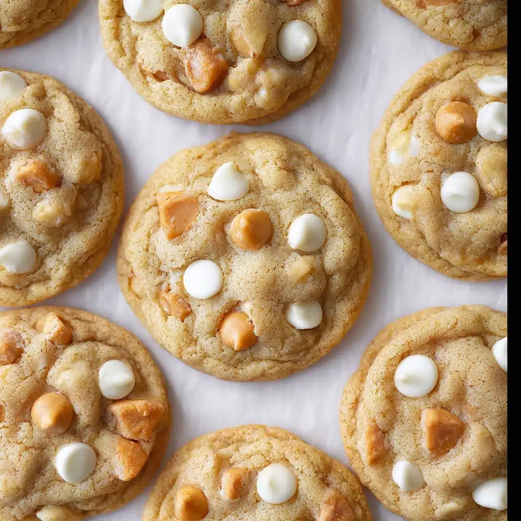Salted Caramel White Chocolate Cookies Recipe - Recipe Image