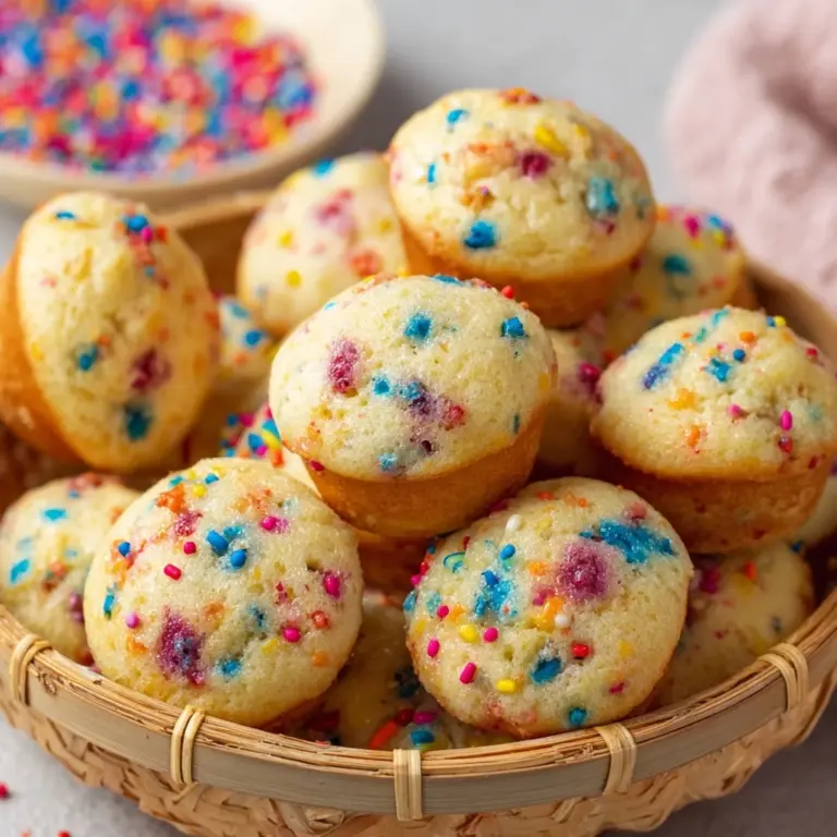 Mini Funfetti Yogurt Muffins Recipe