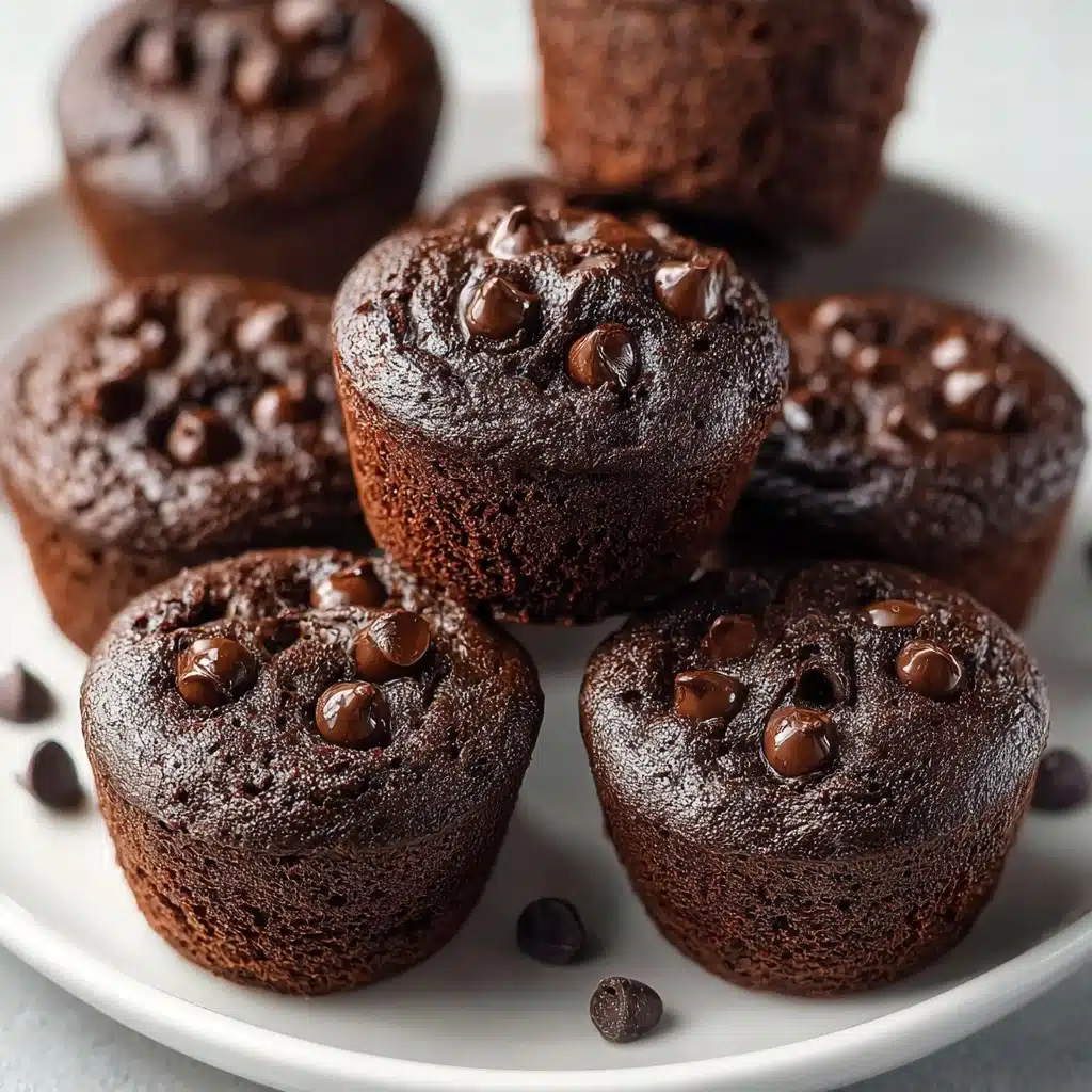 Healthy Chocolate Mini Muffins Recipe - Recipe Image