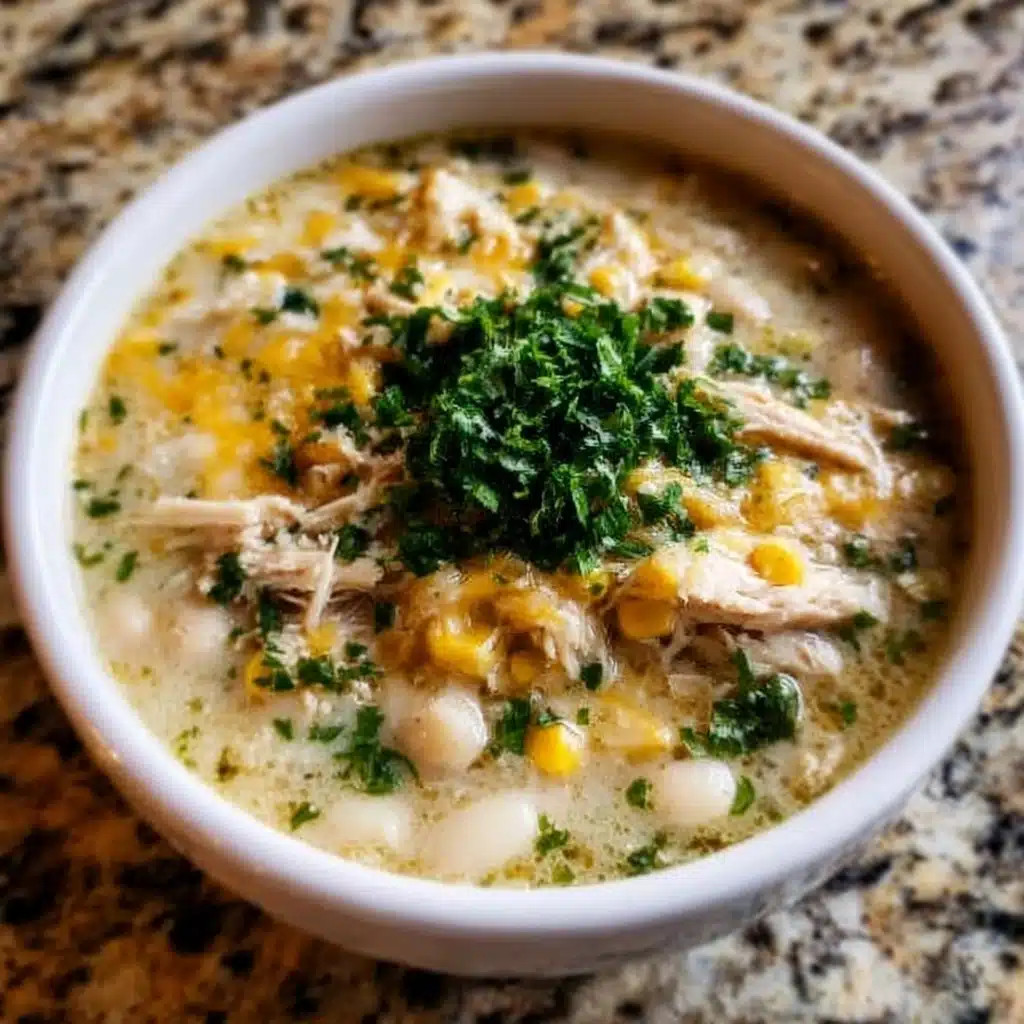 Crockpot White Chicken Chili Magic in 3 Easy Steps Recipe - Recipe Image