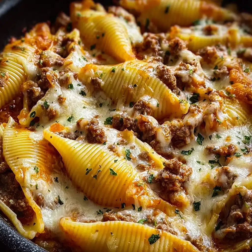 Crockpot Cheesy Ranch Beef Pasta Shells Recipe - Recipe Image