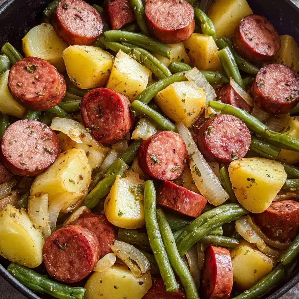 Crockpot Kielbasa and Green Beans Recipe - Recipe Image