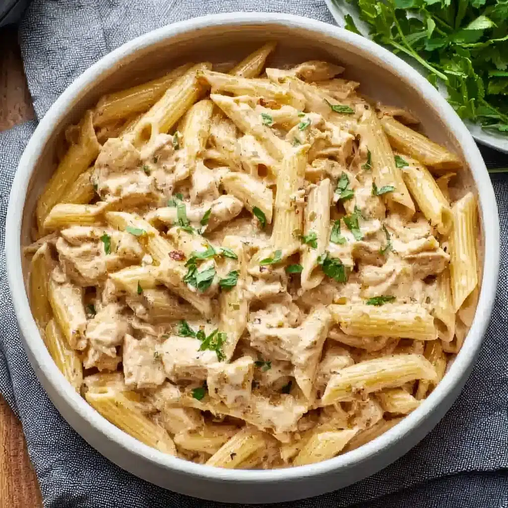 Crock Pot Creamy Cajun Chicken Pasta Recipe - Recipe Image