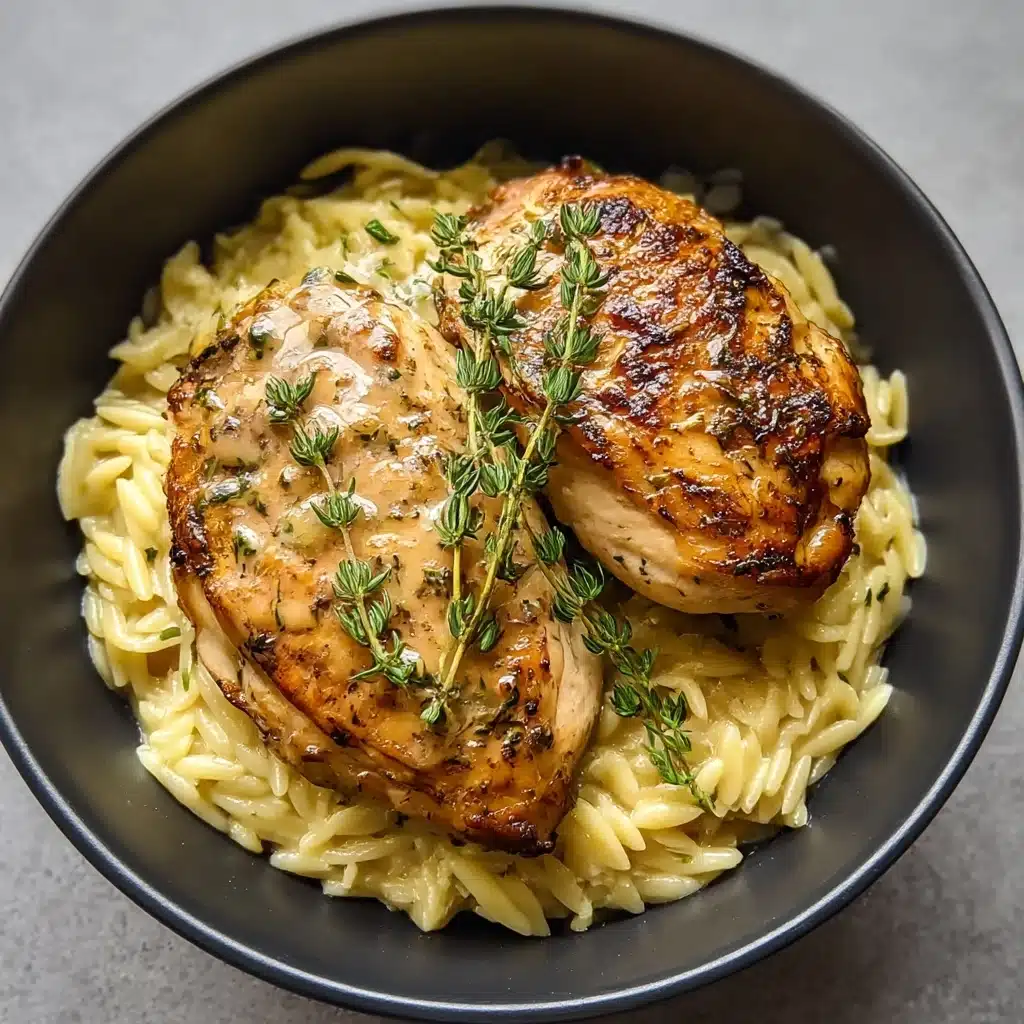 Slow Cooker Parmesan Herb Chicken & Orzo Recipe
