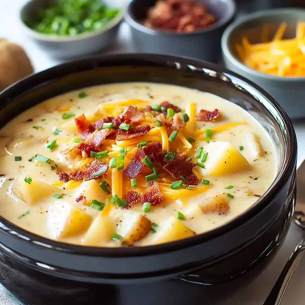 Creamy Loaded Baked Potato Soup Crockpot Recipe Delight Recipe