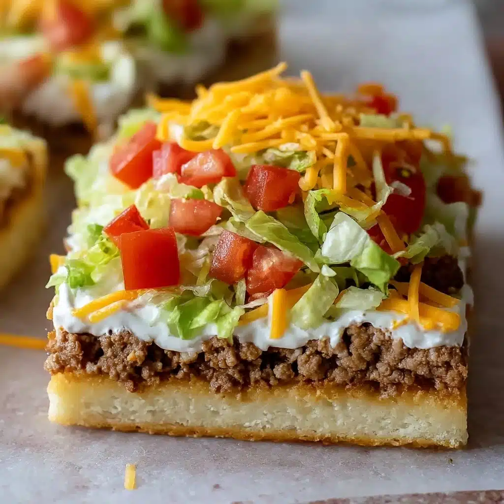 Easy Crescent Roll Taco Pizza Recipe - Recipe Image