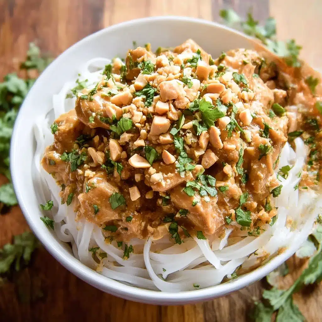 Slow Cooker Thai Peanut Chicken (Easy + Flavorful) Recipe