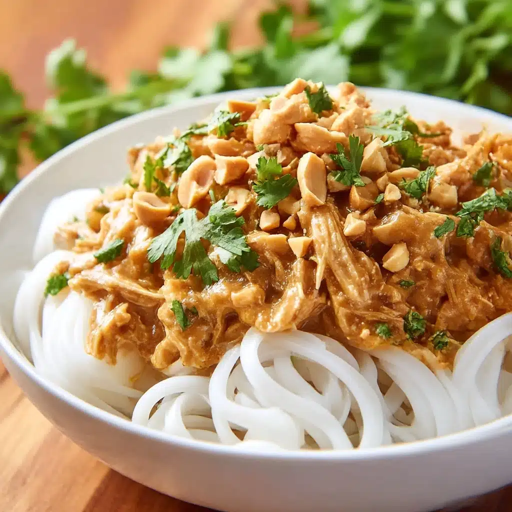 Slow Cooker Thai Peanut Chicken (Easy + Flavorful) Recipe - Recipe Image