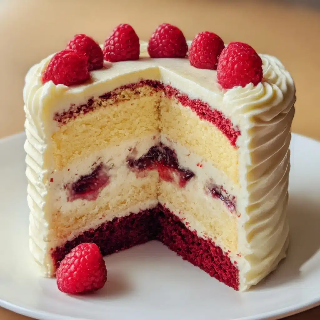 White Chocolate Raspberry Cake Recipe - Recipe Image