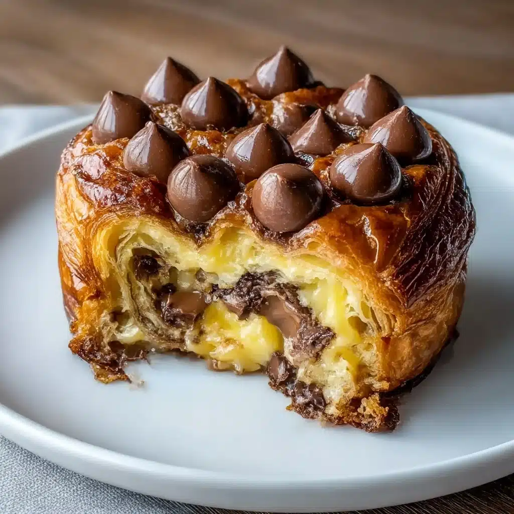 Decadent Chocolate Croissant Breakfast Bake Recipe - Recipe Image