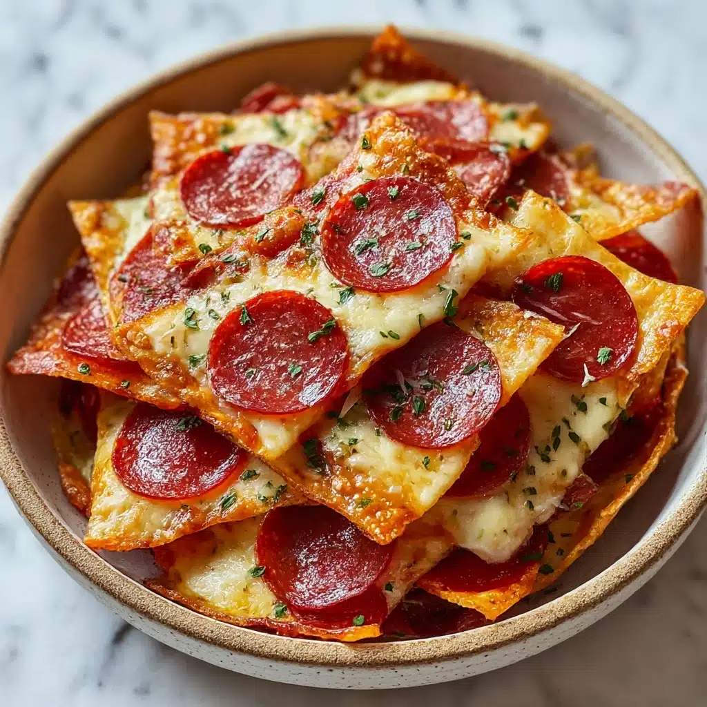 2 ingredient Pizza chips Recipe - Recipe Image