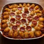 Tater Tot Pizza Casserole Recipe