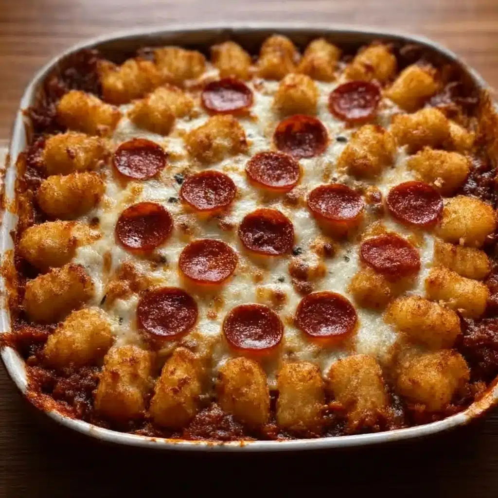 Tater Tot Pizza Casserole Recipe