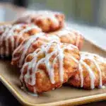 Baked Apple Fritters with Glaze Recipe