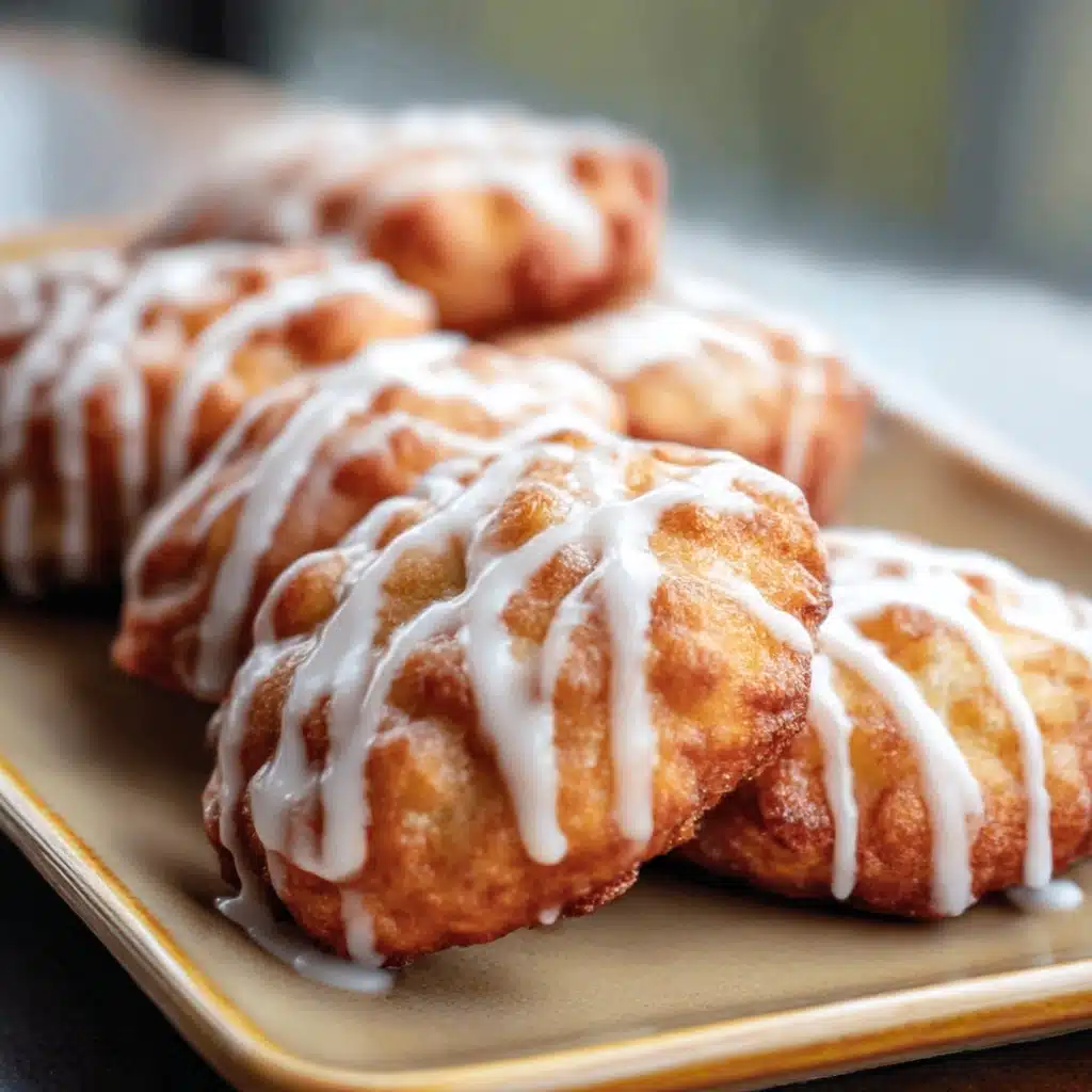Baked Apple Fritters with Glaze Recipe