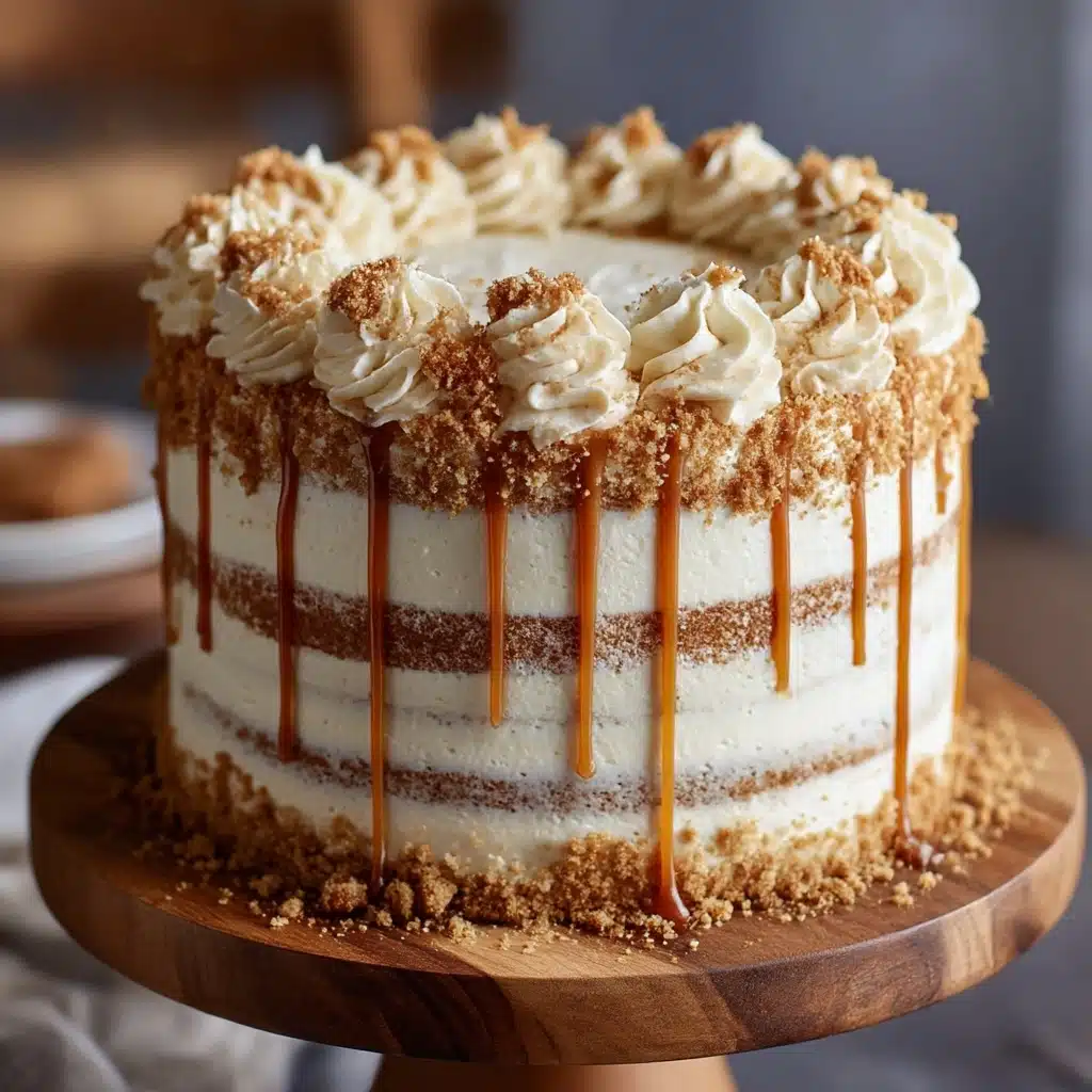 Churro Layer Cake with Cinnamon Sugar Crunch Recipe