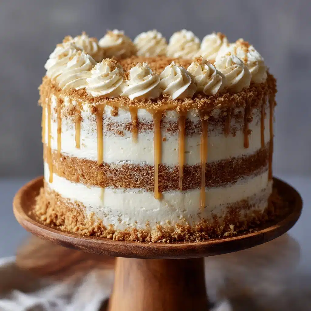 Churro Layer Cake with Cinnamon Sugar Crunch Recipe - Recipe Image