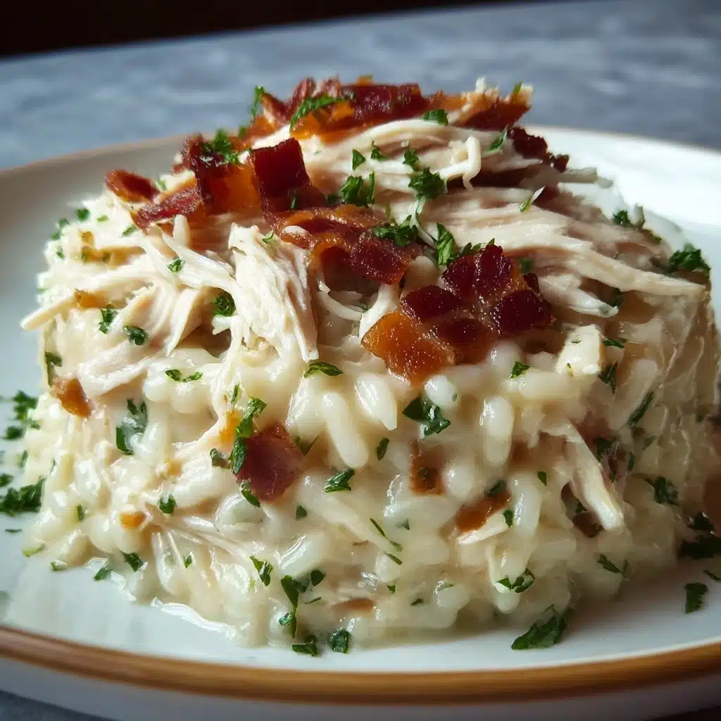 Dump-and-Bake Chicken Alfredo Rice Casserole Recipe