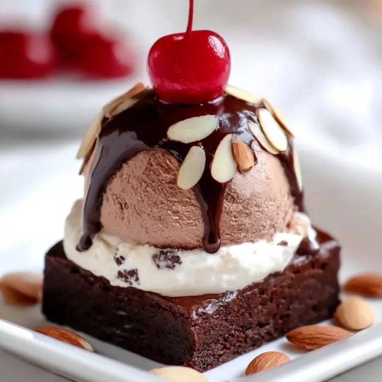 Brownie Hot Fudge Sundae Recipe