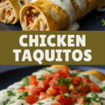 Baked Cream Cheese Chicken Taquitos Recipe