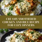 Creamy Smothered Chicken And Rice Recipe