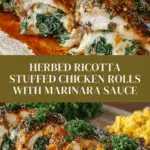 Herbed Ricotta Stuffed Chicken Rolls Recipe