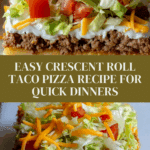 Easy Crescent Roll Taco Pizza Recipe