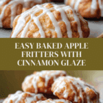 Baked Apple Fritters with Glaze Recipe