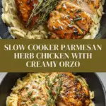 Slow Cooker Parmesan Herb Chicken & Orzo Recipe