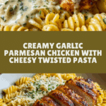 armesan Chicken and Cheesy Twisted Pasta Recipe