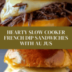 Hearty Slow Cooker French Dip Sandwiches Recipe