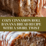 Cinnamon Roll Banana Bread Recipe