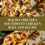 Macro-Friendly Southwest Chicken Roll Ups Recipe