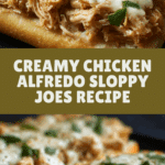 Chicken Alfredo Sloppy Joes Recipe