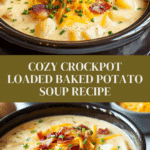 Creamy Loaded Baked Potato Soup Crockpot Recipe Delight Recipe