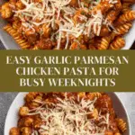 Healthy Garlic Parmesan Chicken Pasta Recipe