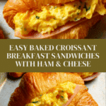 Baked Croissant Breakfast Sandwiches Recipe