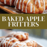 Baked Apple Fritters with Glaze Recipe