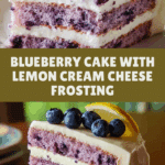 Blueberry Cake with Lemon Cream Cheese Frosting Recipe