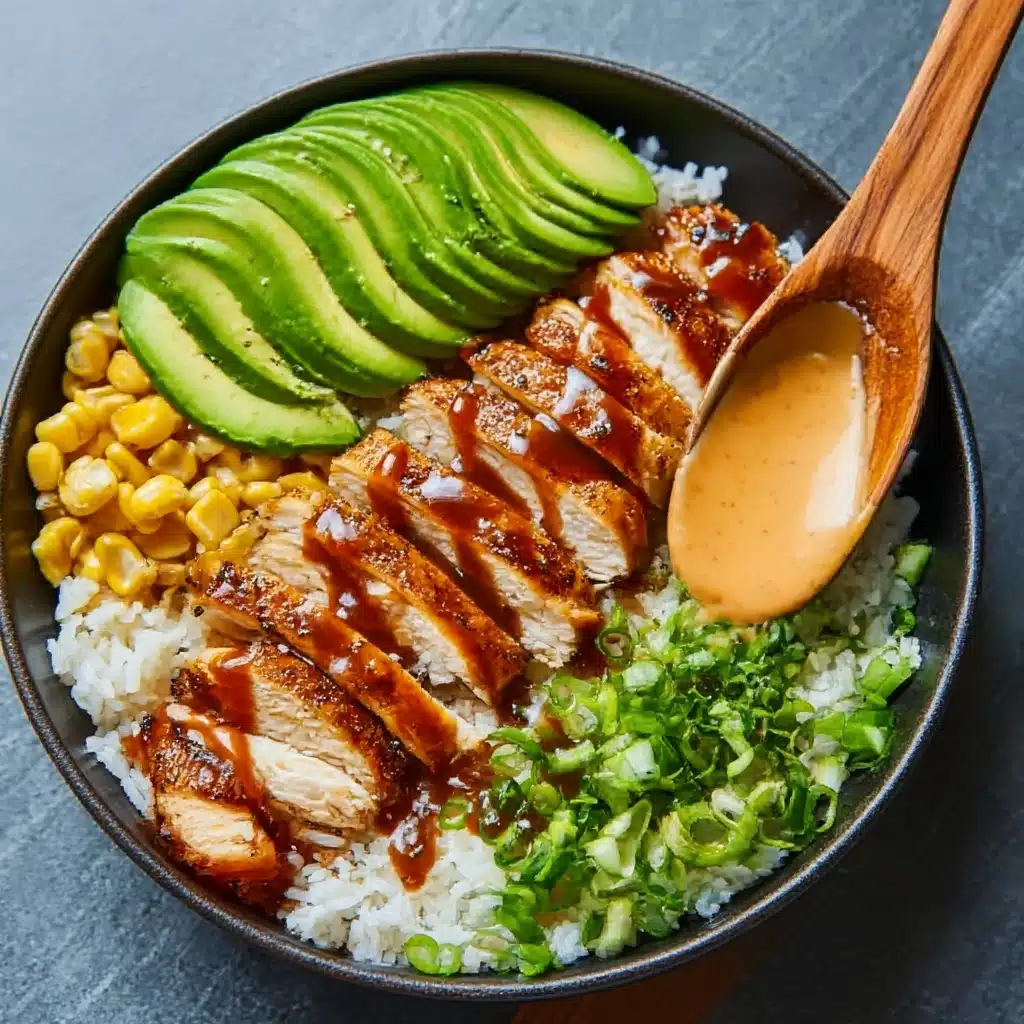 Sweet Chili Chicken Bowl with Coconut Lime Drizzle Recipe - Recipe Image