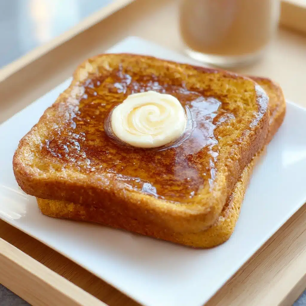 Pumpkin French Toast with Brown Sugar Cinnamon Butter Recipe - Recipe Image