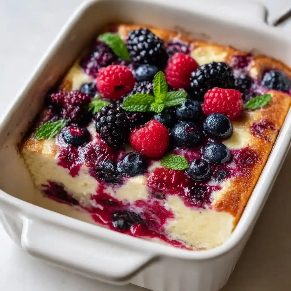 High Protein Triple Berry Bake Recipe - Recipe Image