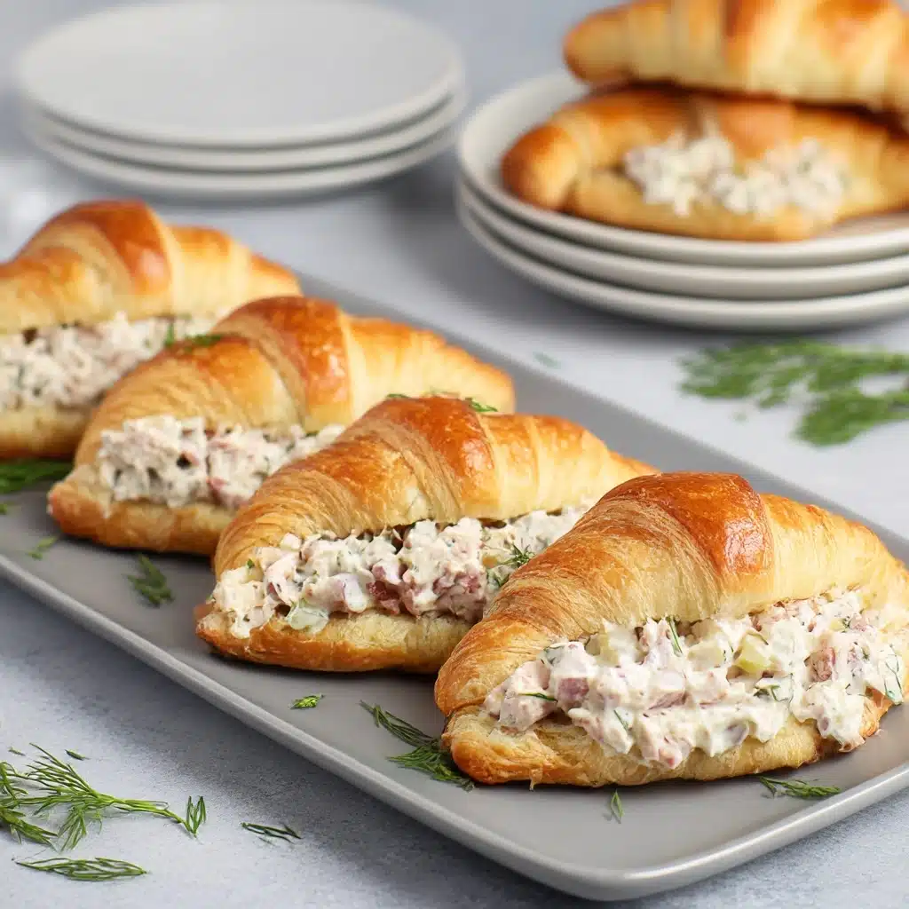 Chicken Cream Cheese Croissants Recipe - Recipe Image