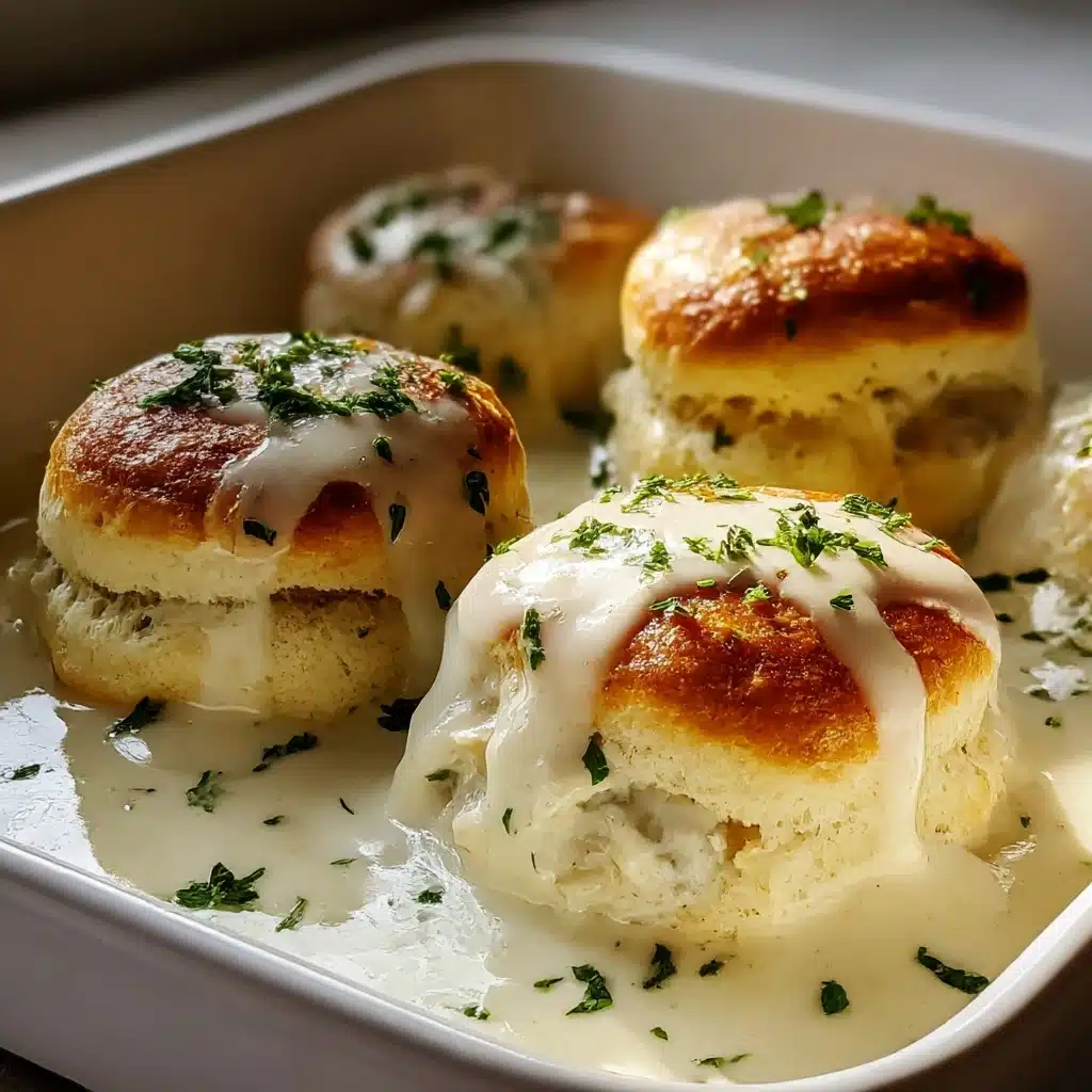 Chicken Pillows with Creamy Parmesan Sauce for Cozy Nights Recipe