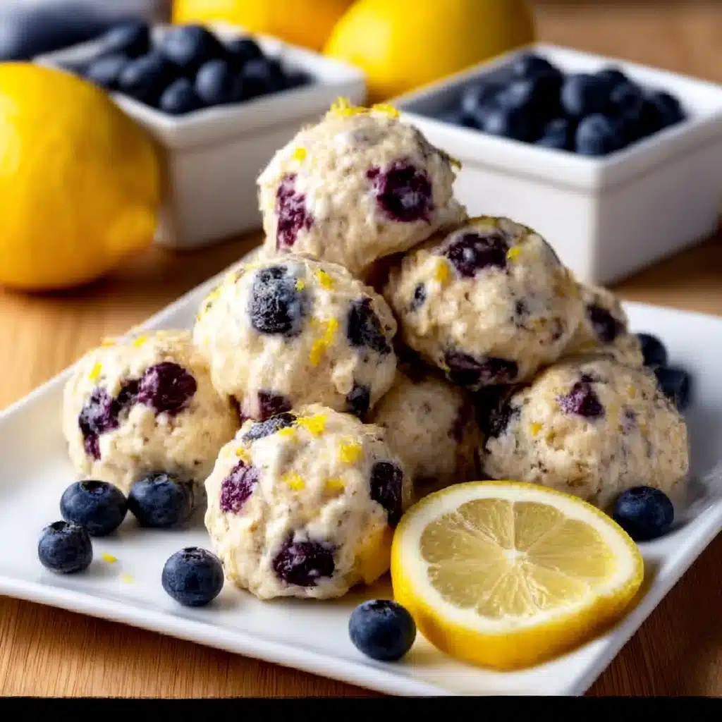 Blueberry and Lemon Zest Cottage Cheese Bites Recipe