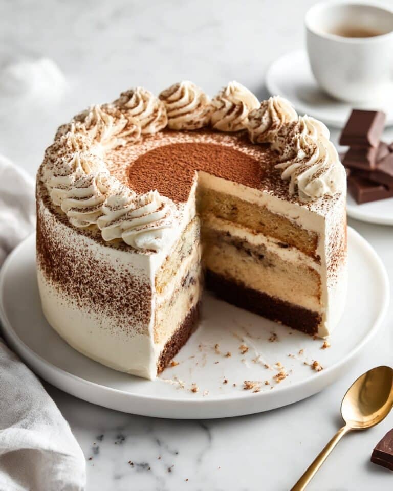 The BEST Tiramisu Cake with Mascarpone Frosting Recipe