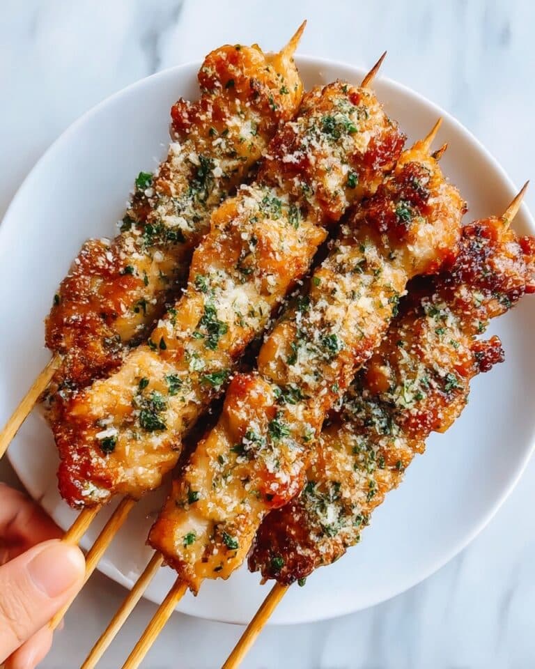 Ranch Garlic Parmesan Chicken Skewers Recipe